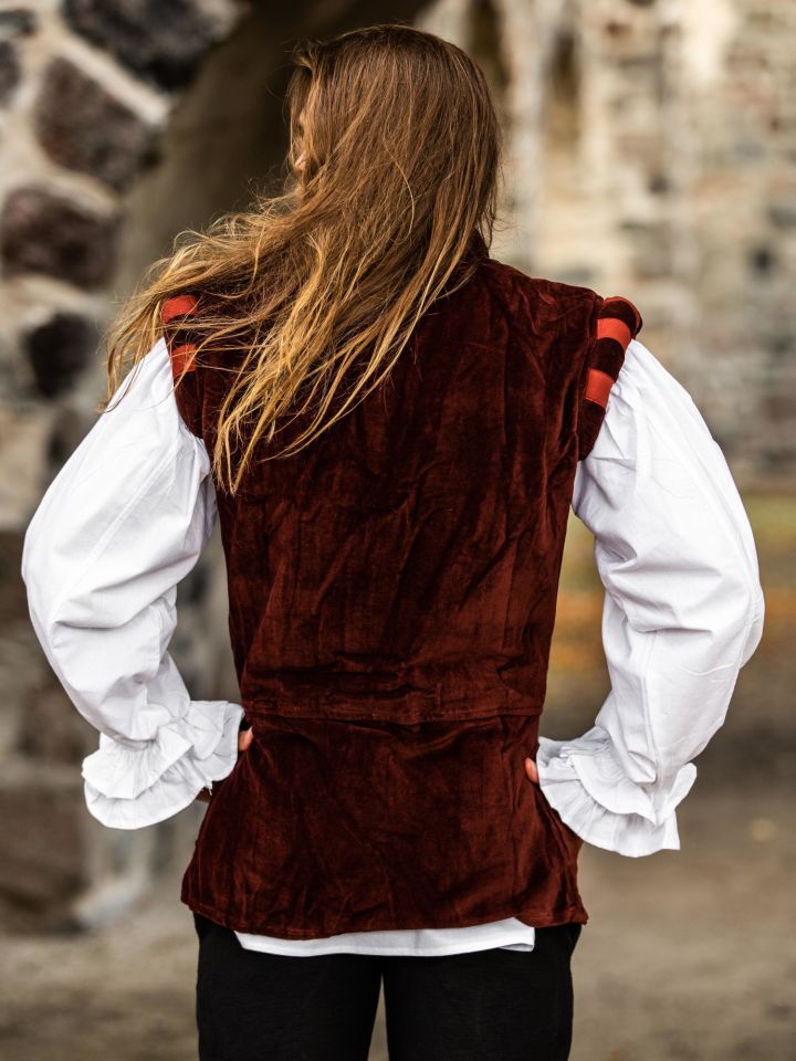 Veston médiéval Ludwig, bordeaux – Image 2