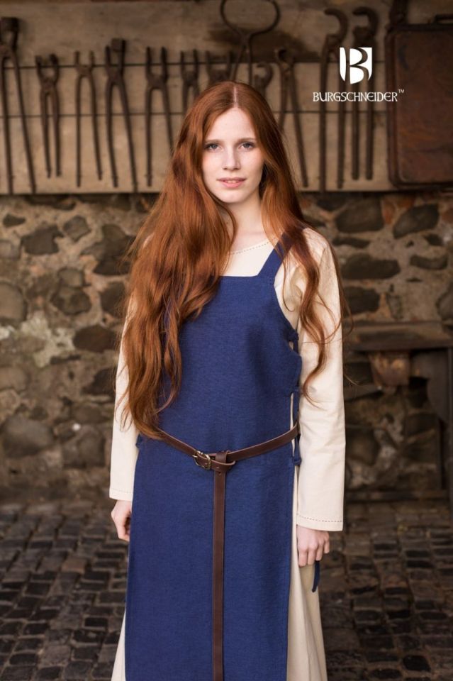 Robe tablier Gyda en bleu – Image 3