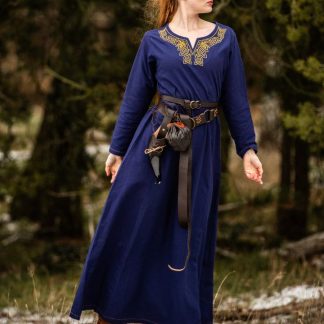 Robe viking Aslaug bleue