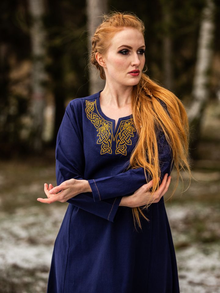 Robe viking Aslaug bleue – Image 2