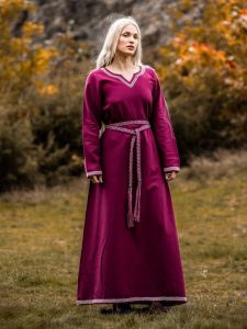 Robe viking Brigida rouge