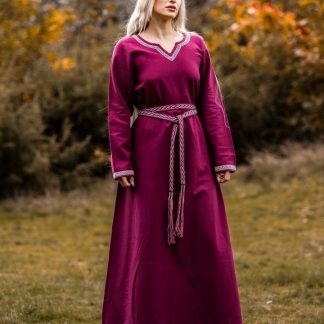 Robe viking Brigida rouge