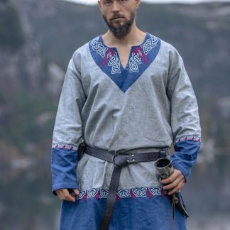 Tunique viking Freydis Gris unisexe