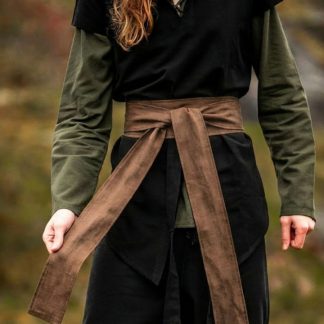 Ceinture Torben en lin taupe unisexe