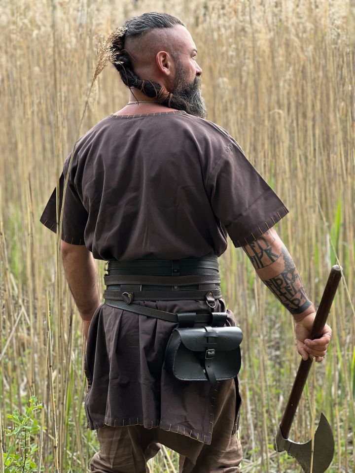 Tunique viking Theobald en marron foncé – Image 2