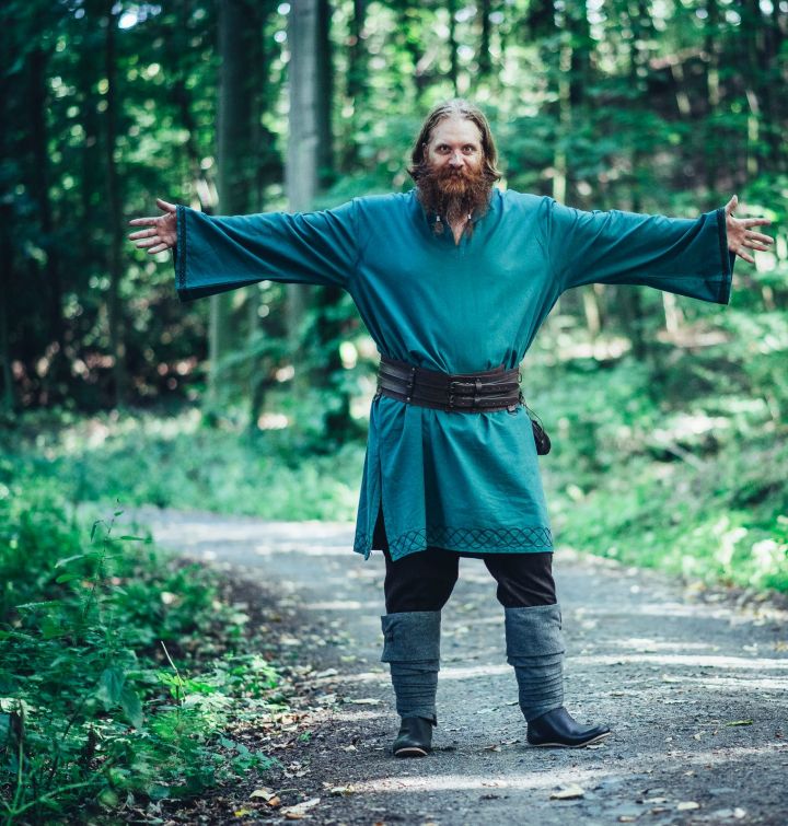 Tunique viking Einar en vert – Image 2