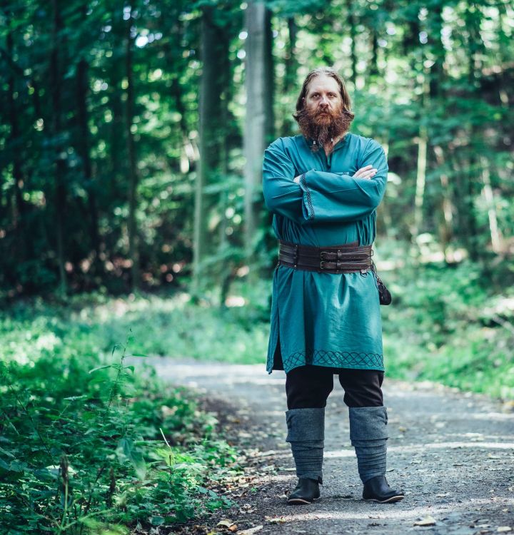 Tunique viking Einar en vert – Image 3