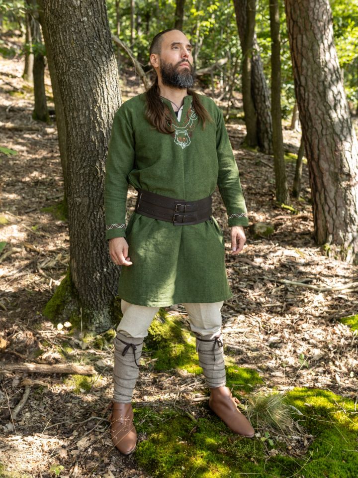 Tunique viking Fenrir, en vert – Image 4