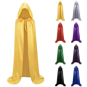 Cape Médiévale à Capuche pour Adultes et Enfants