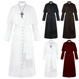 Costume de Prêtre Médiéval pour Cosplay
