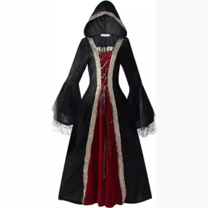 Robe Médiévale Gothique pour Femmes
