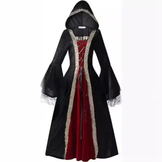Robe Médiévale Gothique pour Femmes