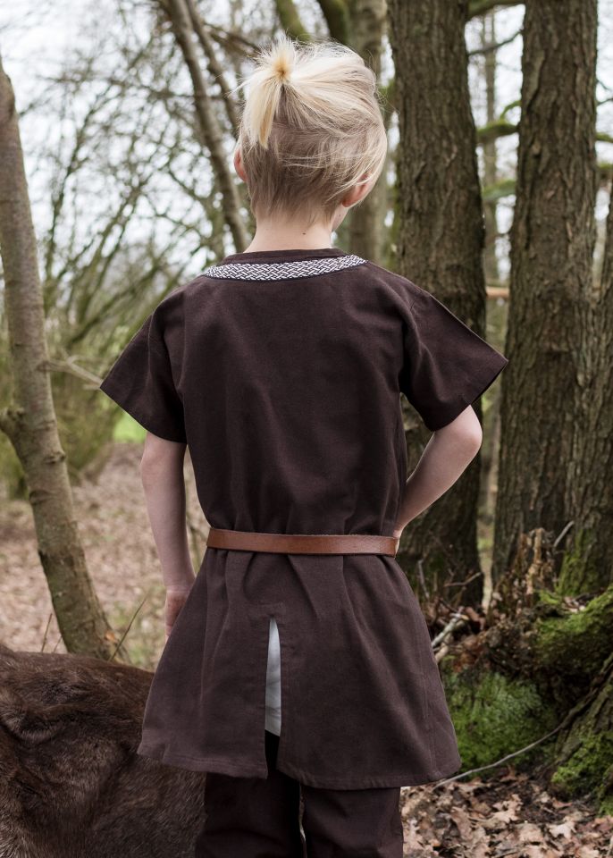 Tunique enfant Ailrik, en marron – Image 2