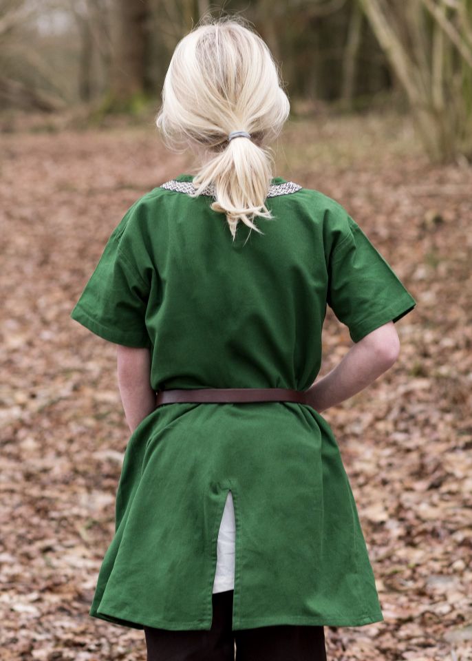 Tunique enfant Ailrik, en vert – Image 2
