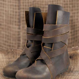 Bottines viking en cuir suédé marron