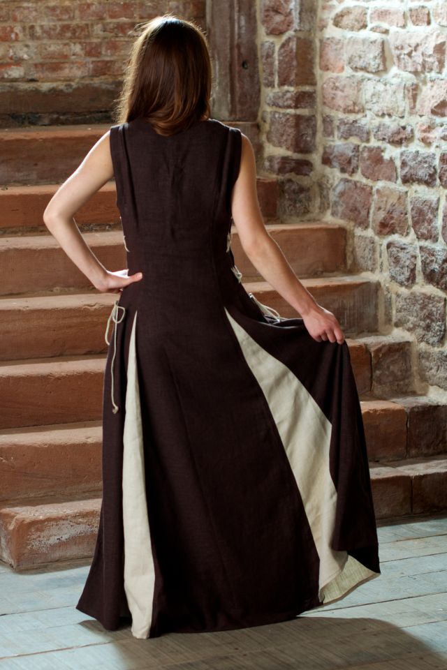Robe sans manches marron – Image 2