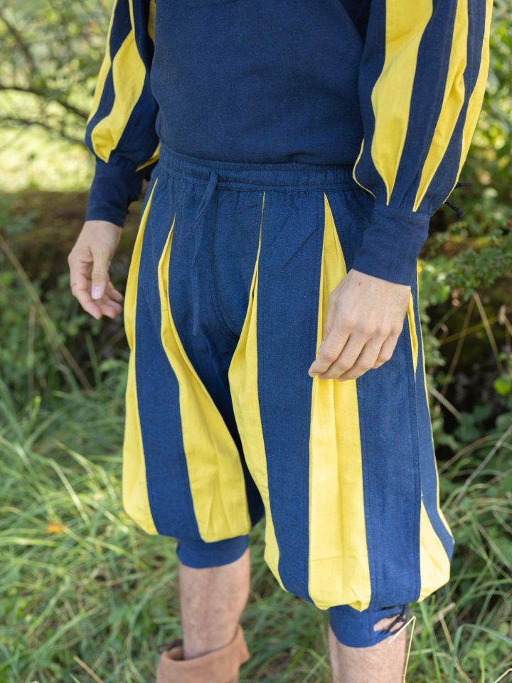 Culotte lansquenet Morold jaune-bleu – Image 2