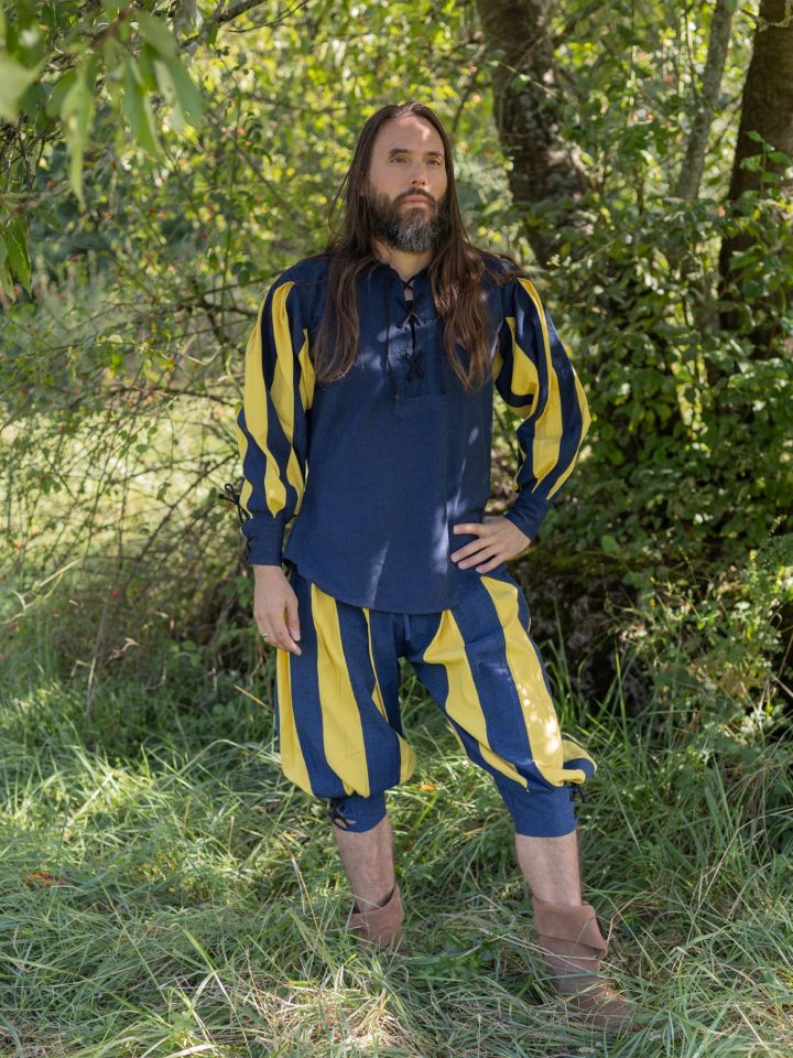 Culotte lansquenet Morold jaune-bleu – Image 5