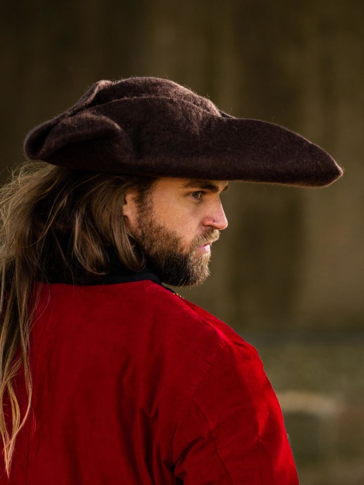 Tricorne en feutre, marron – Image 2