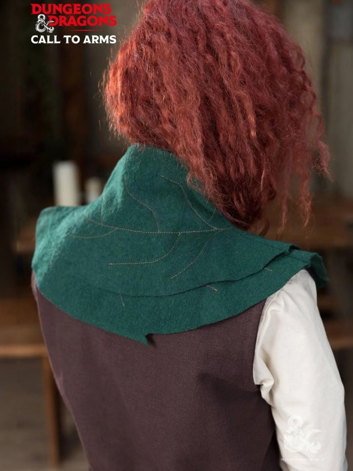 Pelerine de druide D&D en vert sapin – Image 2
