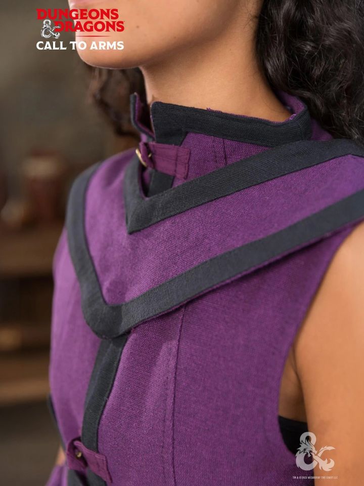 Cape de sorcier D&D lilas /noir – Image 2