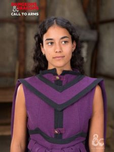 Cape de sorcier D&D lilas /noir