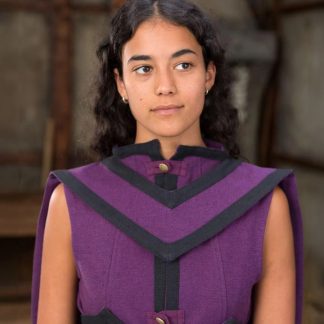 Cape de sorcier D&D lilas /noir