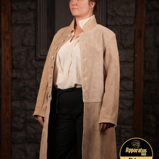 Redingote Jacke Barnaby en daim marron clair
