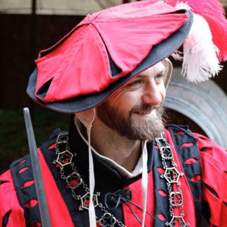 Chapeau Frundsberg rouge/noir