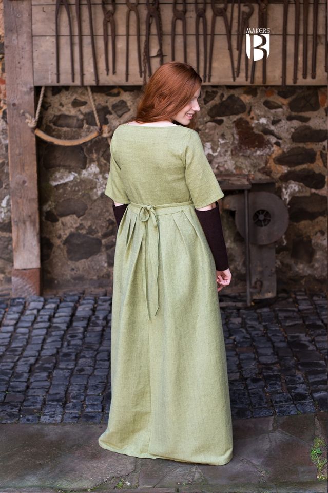 Robe à encolure carrée, en vert – Image 2