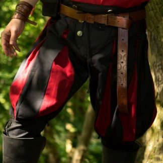 Pantalon Lansquenet noir/rouge