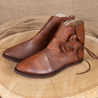 Chaussure viking Jorvik à double semelle clouée marron