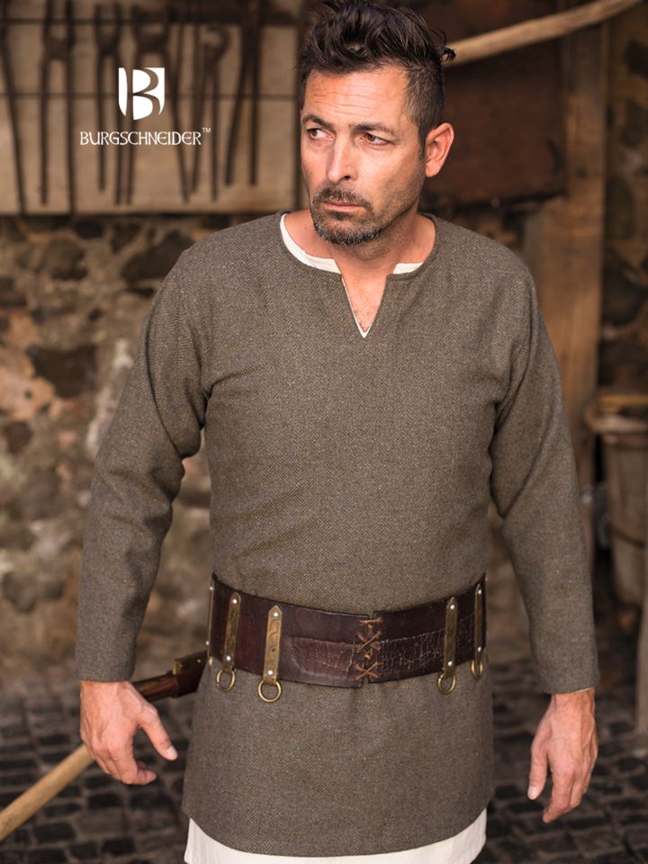 Tunique chinée Tyr gris-vert olive – Image 3