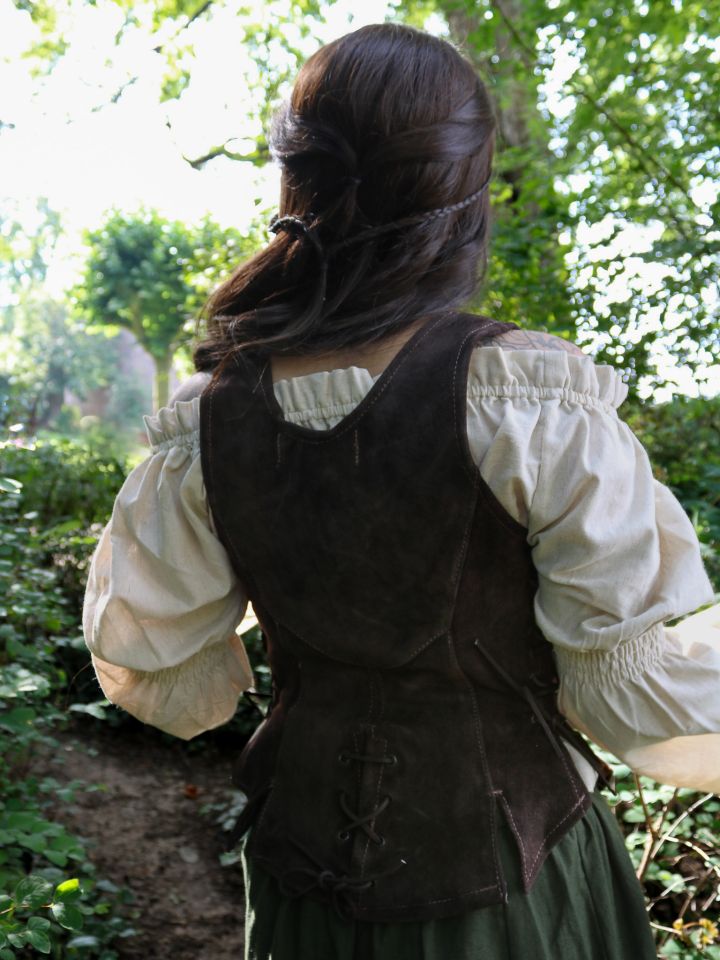 Corset en cuir Caty marron – Image 4
