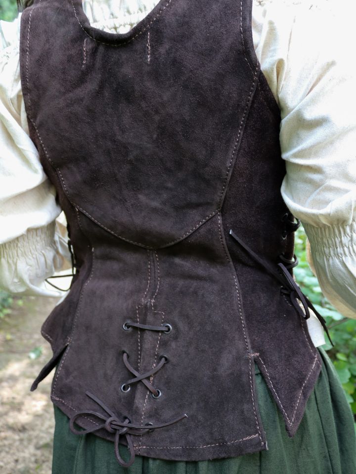 Corset en cuir Caty marron – Image 5