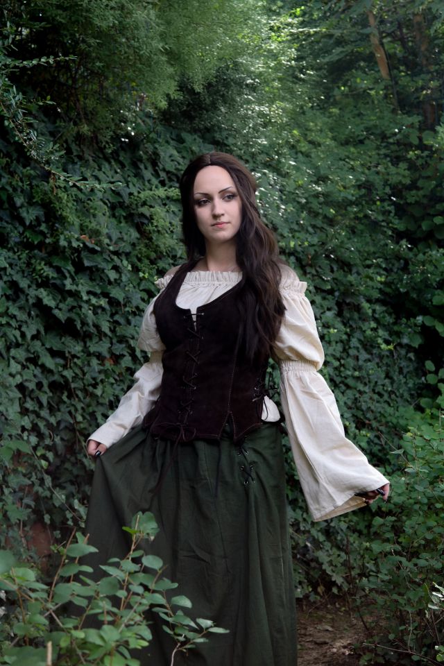 Corset en cuir Caty marron – Image 2