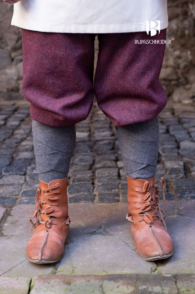 Culottes Ivar chinées bordeaux-gris – Image 2