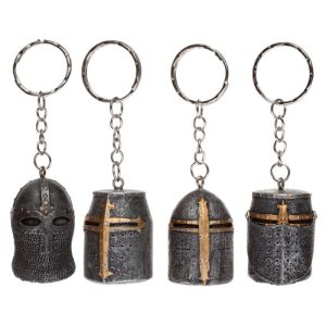 Porte-clés casque de chevalier