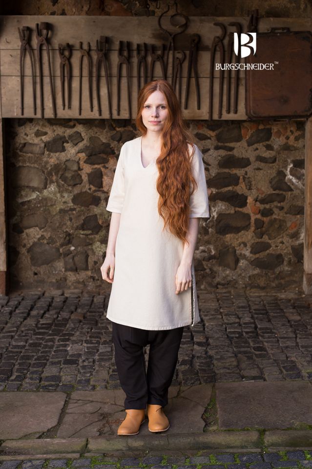 Tunique Lagertha en blanc-écru – Image 3
