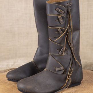 Bottes viking en nubuck marron