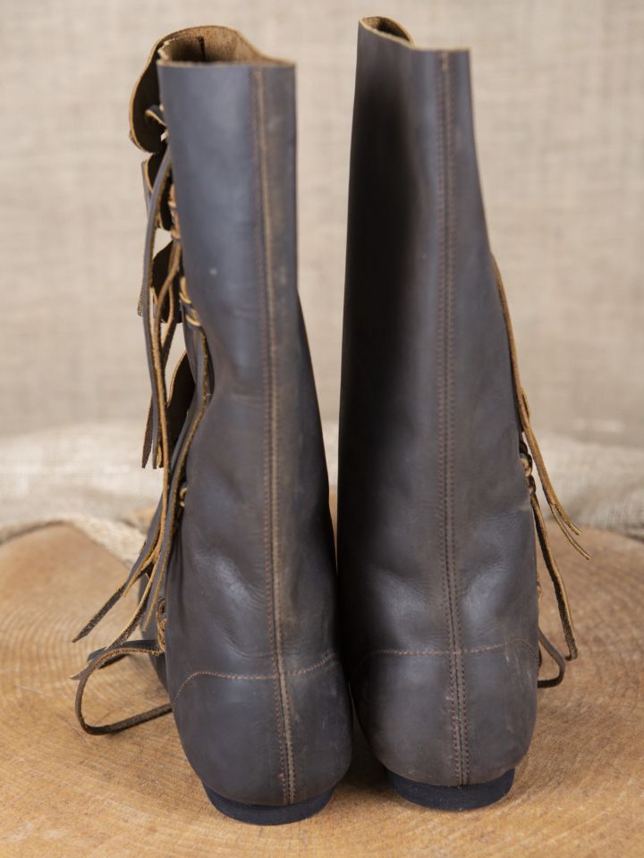 Bottes viking en nubuck marron – Image 3