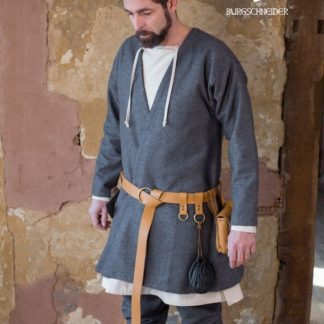 Veste croisée en laine, grise
