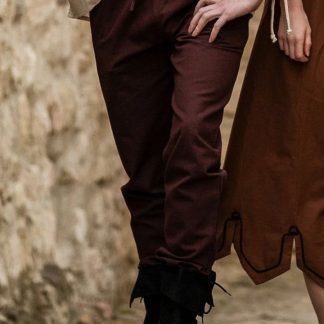 Pantalon médiéval brun foncé