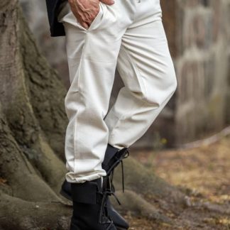 Pantalon médiéval écru