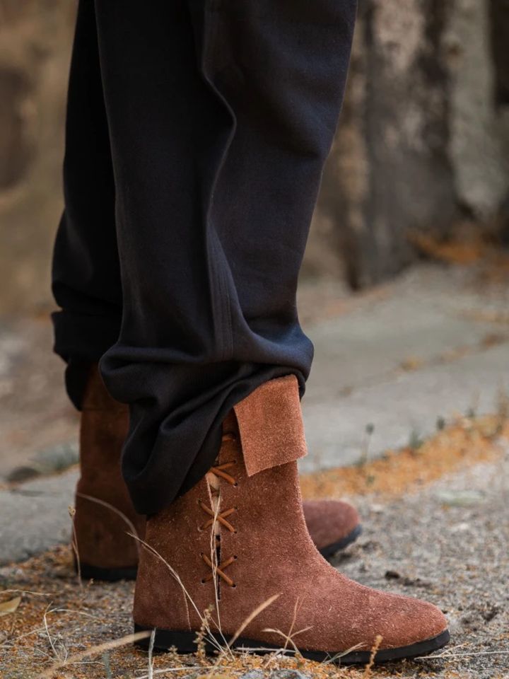 Pantalon médiéval en coton, avec poches noir – Image 3
