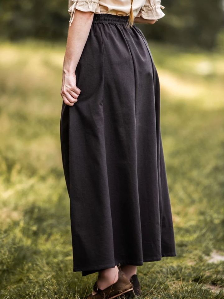 Jupe médiévale marron foncé – Image 3