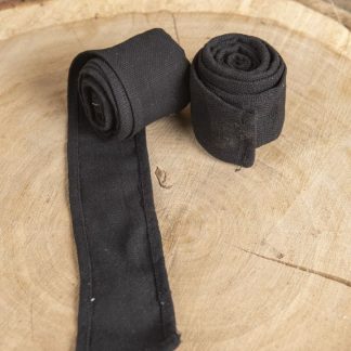 Bandes à enrouler en tissu épais noir (250 cm)