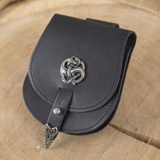 Pochette Tarsoly motif dragon, en noir