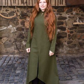 Longue robe Ranwen, vert olive