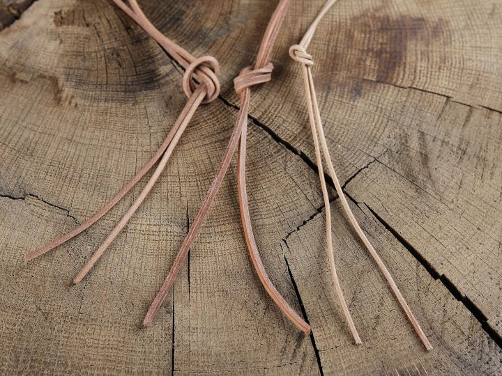 Lacet de cuir de forme ronde ou carrée – Image 2